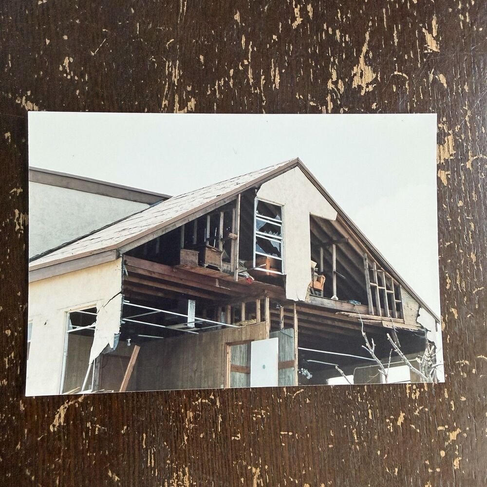 Original Photo Royal Palm Lodge Homestead FL Destroyed Hurricane Andrew 1992 4x6